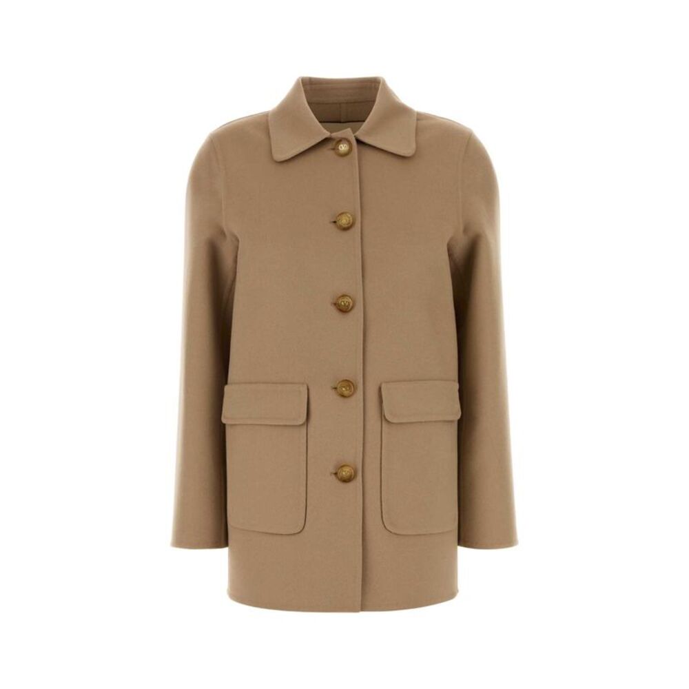 Valentino Garavani Women Beige Flanel Blazer